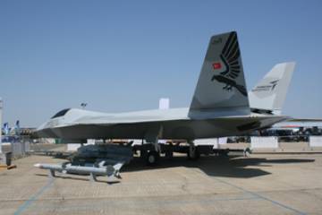 Turkish Aerospace TF-X fighter jet mockup