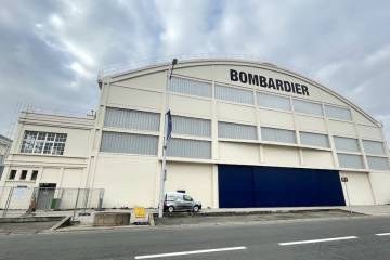 Exterior view of Bombardier Paris Line Maintenance Station and hangar