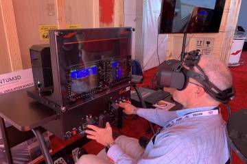 Redbird mixed-reality flight simulator