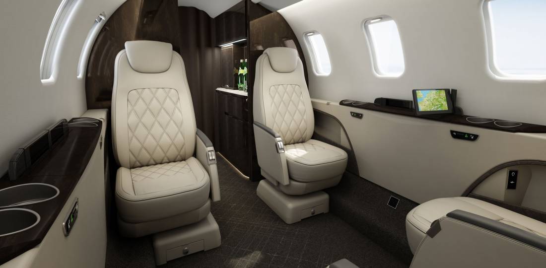 Learjet 75 interior