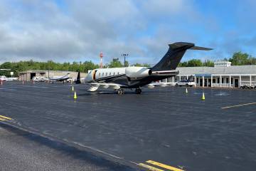 The FBO terminal at New Hampshire's Laconia Municipal Airport